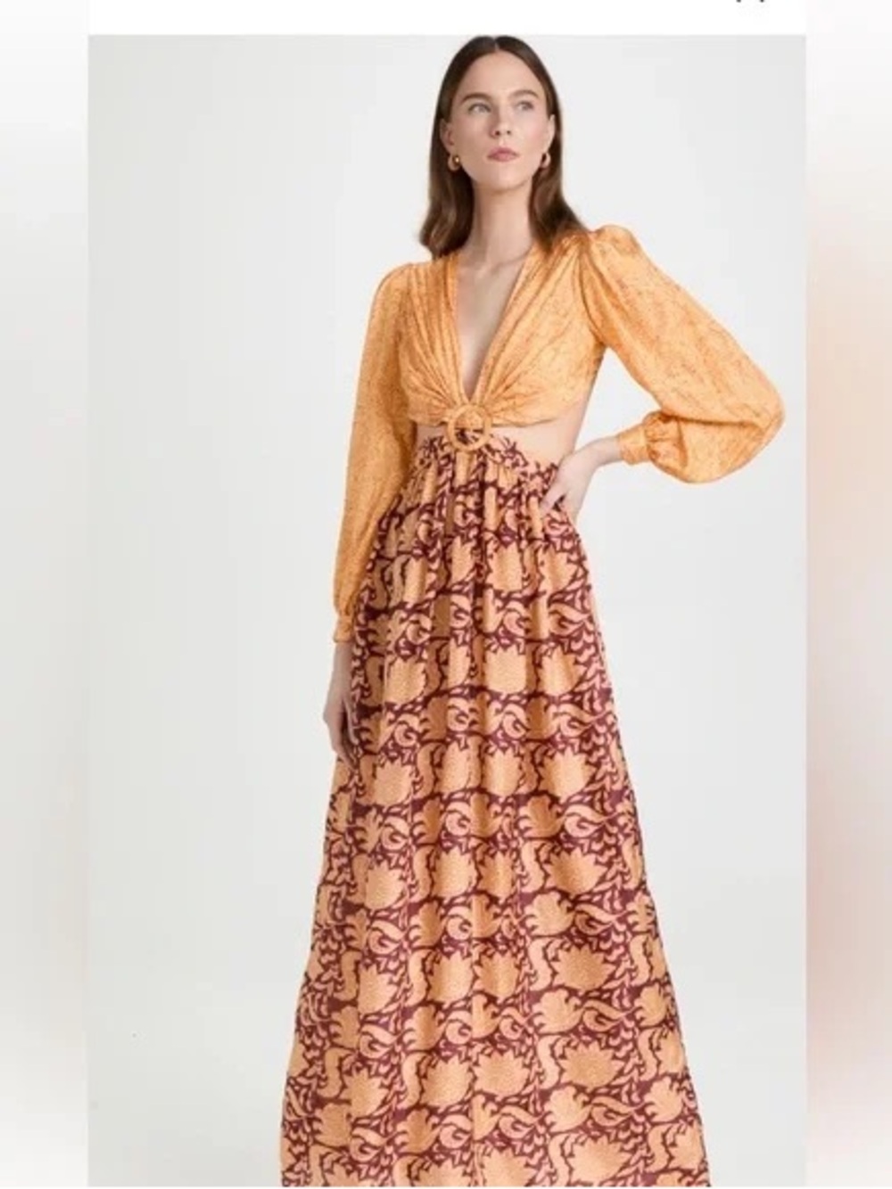 Silk Cutout Rio Floral Dress